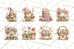 Easter Gnome Clipart, Cute Spring Gnomes PNG Product Image 8