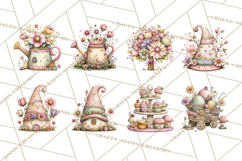 Easter Gnome Clipart, Cute Spring Gnomes PNG Product Image 9