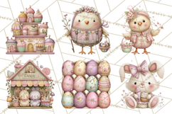 Easter Candy Animals Clipart PNG, Cute Pastel Critters Product Image 9