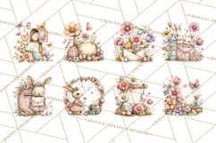 Easter Letters and Mail PNG, Spring Stationery Clipart Product Image 3