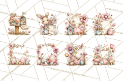 Easter Letters and Mail PNG, Spring Stationery Clipart Product Image 4