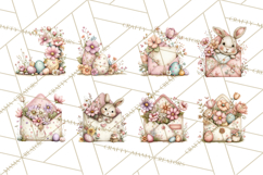 Easter Letters and Mail PNG, Spring Stationery Clipart Product Image 2
