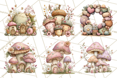Woodland Fairy Animals Clipart PNG, Cute Pastel Watercolor Product Image 9