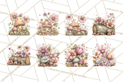 Woodland Fairy Animals Clipart PNG, Cute Pastel Watercolor Product Image 2