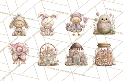 Easter Candy Animals Clipart PNG, Cute Pastel Critters Product Image 5