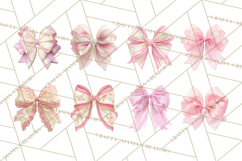 Bows Clipart, Girly Pastel Decorative Png, Layered Satin Product Image 16