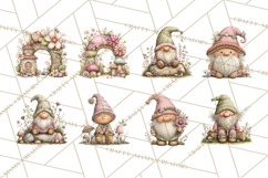 Fairy Gnome Forest Clipart PNG, Pastel Forest Gnomes Product Image 4