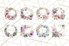 Spring Floral Frames and Borders PNG, Pastel Flower Clipart Product Image 2