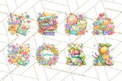 Summer Letters and Mail PNG, Summer Stationery Clipart Product Image 5