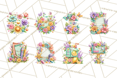 Summer Letters and Mail PNG, Summer Stationery Clipart Product Image 2