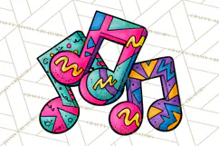 80s Retro Doodle Accessories PNG Product Image 4