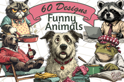 Funny Animals Clipart, Animal Life Png, Funny Png Product Image 1