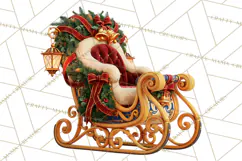 Fairy Tale Christmas Clipart, Enchanted Royal Winter Png Product Image 3