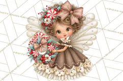 Gingerbread Fairyland Christmas PNG Clipart Product Image 3