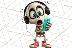 Funny Skeletons Clipart, Funny PNG, Funny Life Clip Art Product Image 3