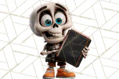 Funny Skeletons Clipart, Funny PNG, Funny Life Clip Art Product Image 4
