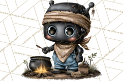 Western Robot Clipart PNG Files, Western Clip Art Product Image 5