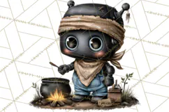 Western Robot Clipart PNG Files, Western Clip Art Product Image 5