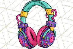 80s Retro Doodle Accessories PNG Product Image 3