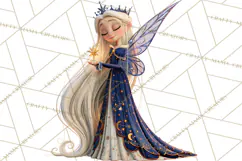 Fairy Tale Christmas Clipart, Enchanted Royal Winter Png Product Image 3
