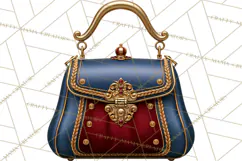 Christmas Handbag Clipart PNG, Holiday Purse Illustrations Product Image 3