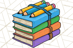 School Supplies Clipart Back To School PNG, Teacher Clip Art Product Image 3