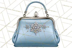 Christmas Handbag Clipart PNG, Holiday Purse Illustrations Product Image 5