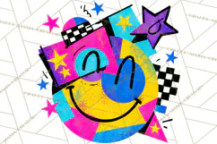 80s Retro Doodle Accessories PNG Product Image 5