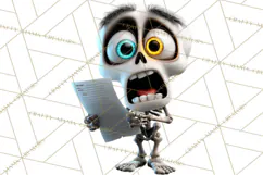 Funny Skeletons Clipart, Funny PNG, Funny Life Clip Art Product Image 4