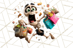 Funny Skeletons Clipart, Funny PNG, Funny Life Clip Art Product Image 5