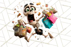 Funny Skeletons Clipart, Funny PNG, Funny Life Clip Art Product Image 5