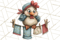 Spring Chickens Gardening Farm Clipart PNG, Chicks Clip Art Product Image 5