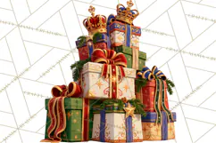 Fairy Tale Christmas Clipart, Enchanted Royal Winter Png Product Image 2
