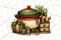 Rustic Homestead Kitchen Clipart | Farmhouse Kitchen Png Product Image 5