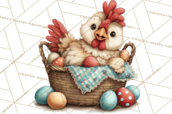 Spring Chickens Gardening Farm Clipart PNG, Chicks Clip Art Product Image 2