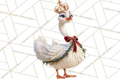 Fairy Tale Christmas Clipart, Enchanted Royal Winter Png Product Image 5
