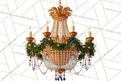 Fairy Tale Christmas Clipart, Enchanted Royal Winter Png Product Image 2