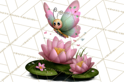 Cute Turtle Frog Alligator Pond Animals Clipart PNG Product Image 5