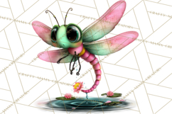 Cute Turtle Frog Alligator Pond Animals Clipart PNG Product Image 2