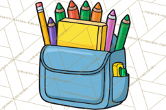 School Supplies Clipart Back To School PNG, Teacher Clip Art Product Image 2