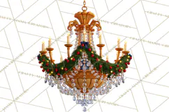 Fairy Tale Christmas Clipart, Enchanted Royal Winter Png Product Image 3