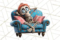 Funny Skeletons Clipart, Funny PNG, Funny Life Clip Art Product Image 2