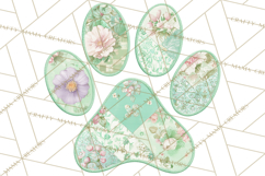 Cat Paw Prints Clipart PNG, Patchwork Kitty Paw Art Product Image 2