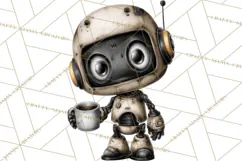 Western Robot Clipart PNG Files, Western Clip Art Product Image 3