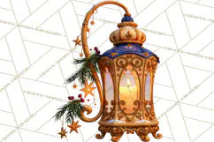 Fairy Tale Christmas Clipart, Enchanted Royal Winter Png Product Image 4