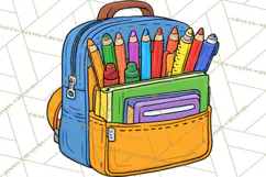 School Supplies Clipart Back To School PNG, Teacher Clip Art Product Image 3