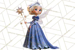 Fairy Tale Christmas Clipart, Enchanted Royal Winter Png Product Image 5