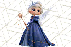 Fairy Tale Christmas Clipart, Enchanted Royal Winter Png Product Image 2