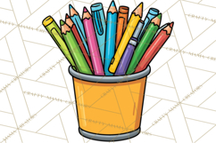 School Supplies Clipart Back To School PNG, Teacher Clip Art Product Image 2