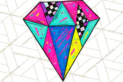 80s Retro Doodle Accessories PNG Product Image 3